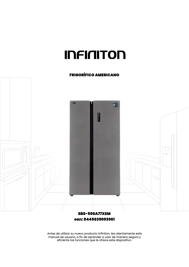 Image de la première page du manuel de l'appareil SBS-506A77XEM