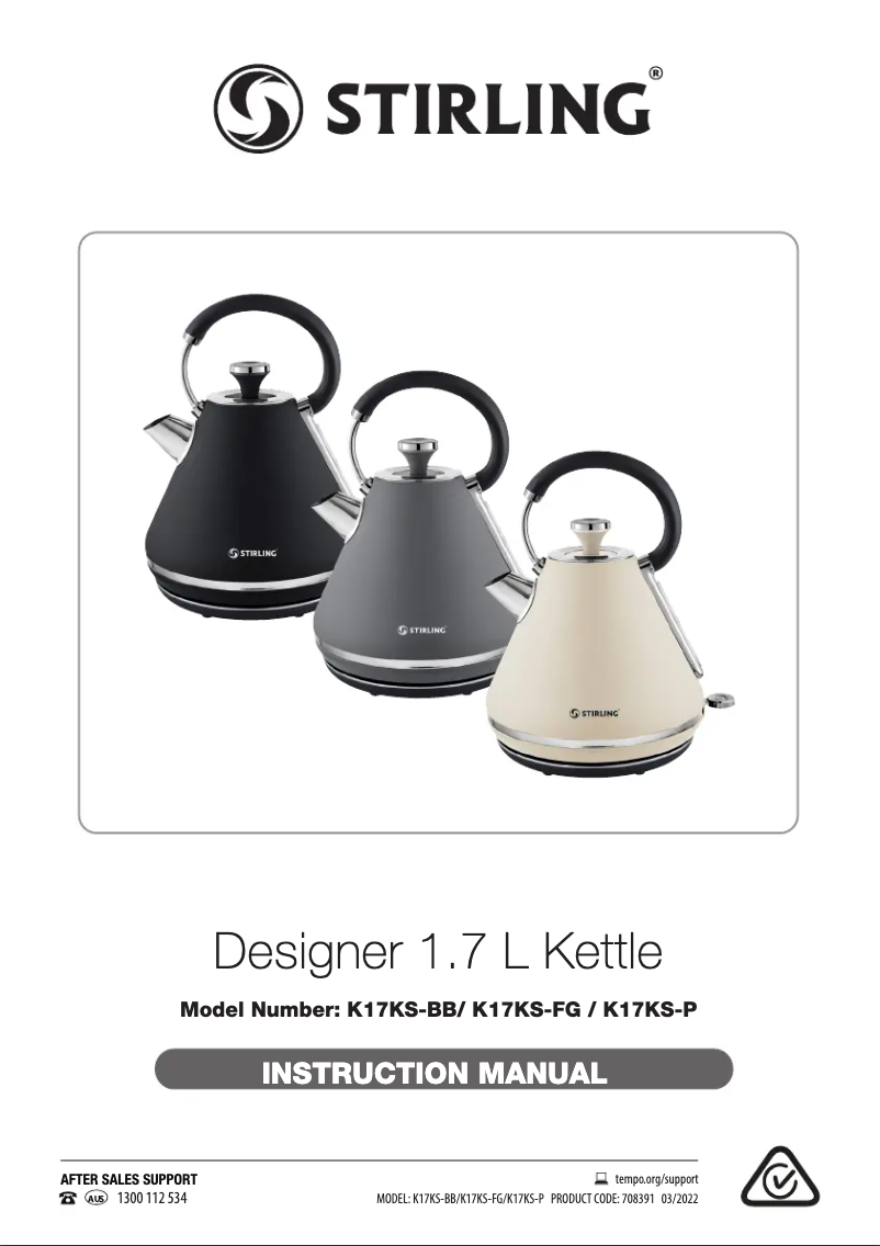 Page n°1 - Manuel utilisateur Stirling K17KS