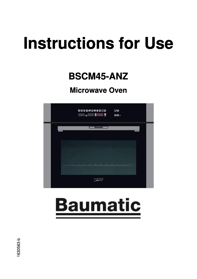 Image de la première page du manuel de l'appareil BSCM45