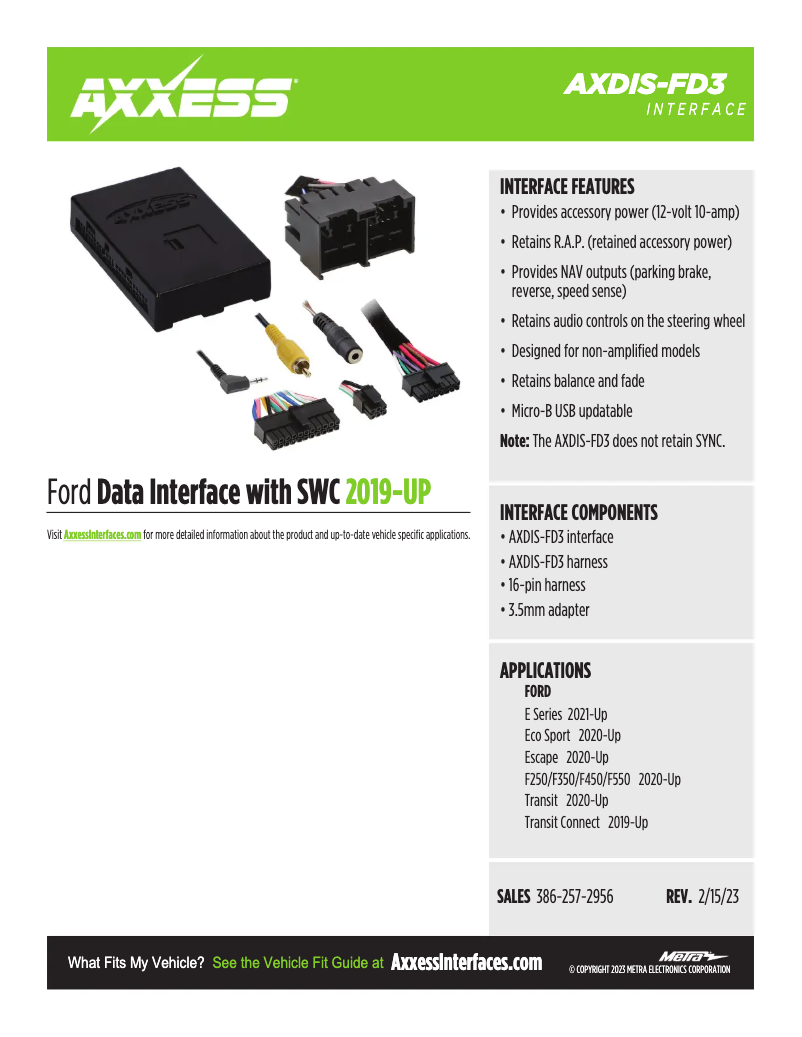 Imagen de la primera página del manual del dispositivo AXDIS-FD3