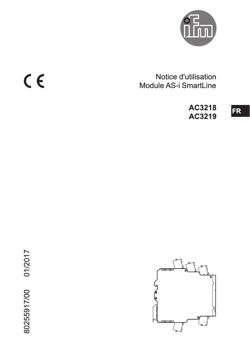 Page 1 de la notice Manuel utilisateur IFM AC3218