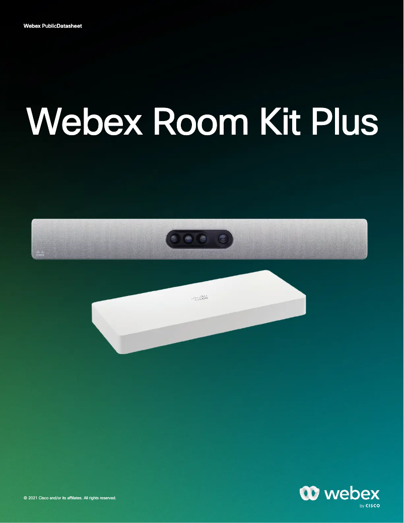 Page 1 de la notice Manuel utilisateur Cisco Webex Room Kit Plus
