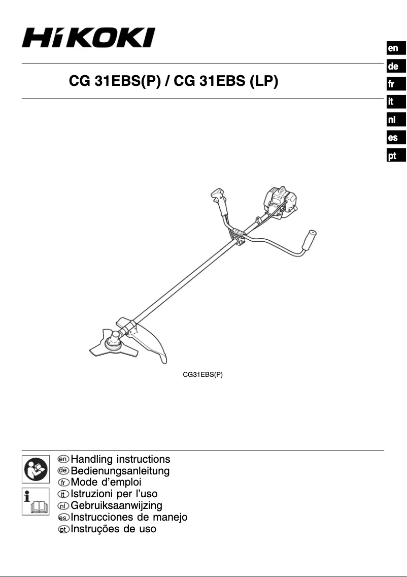Image de la première page du manuel de l'appareil CG31EBS
