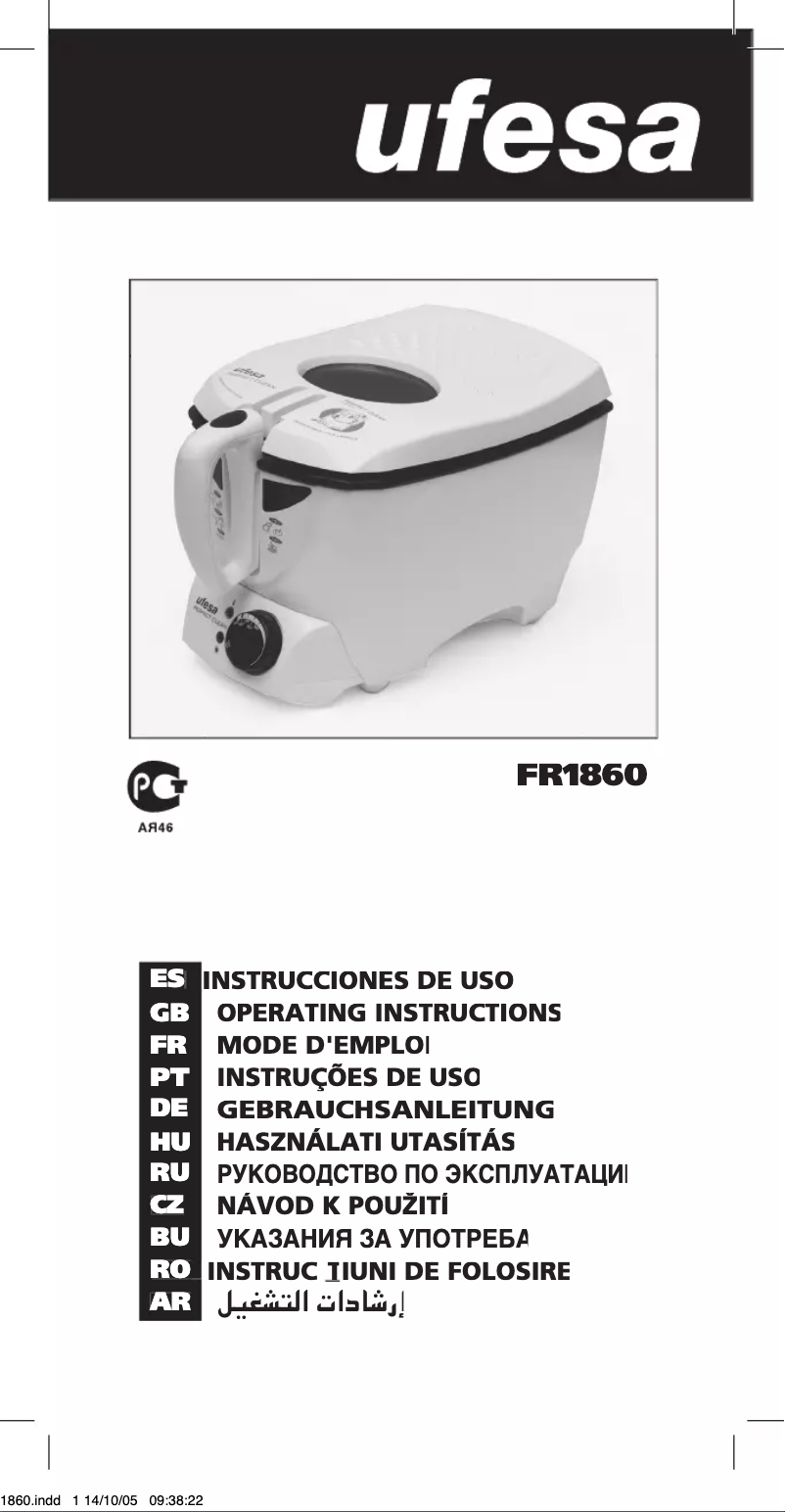 Página 1 del manual Manual de usuario Ufesa FR1860