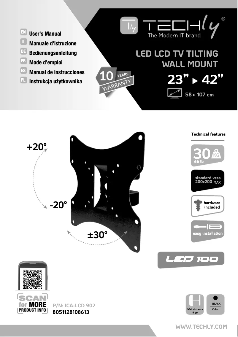 Image de la première page du manuel de l'appareil ICA-LCD 902