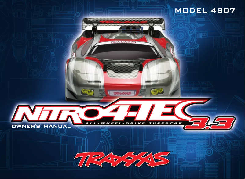 Page 1 de la notice Manuel utilisateur Traxxas Nitro 4-Tec 3.3