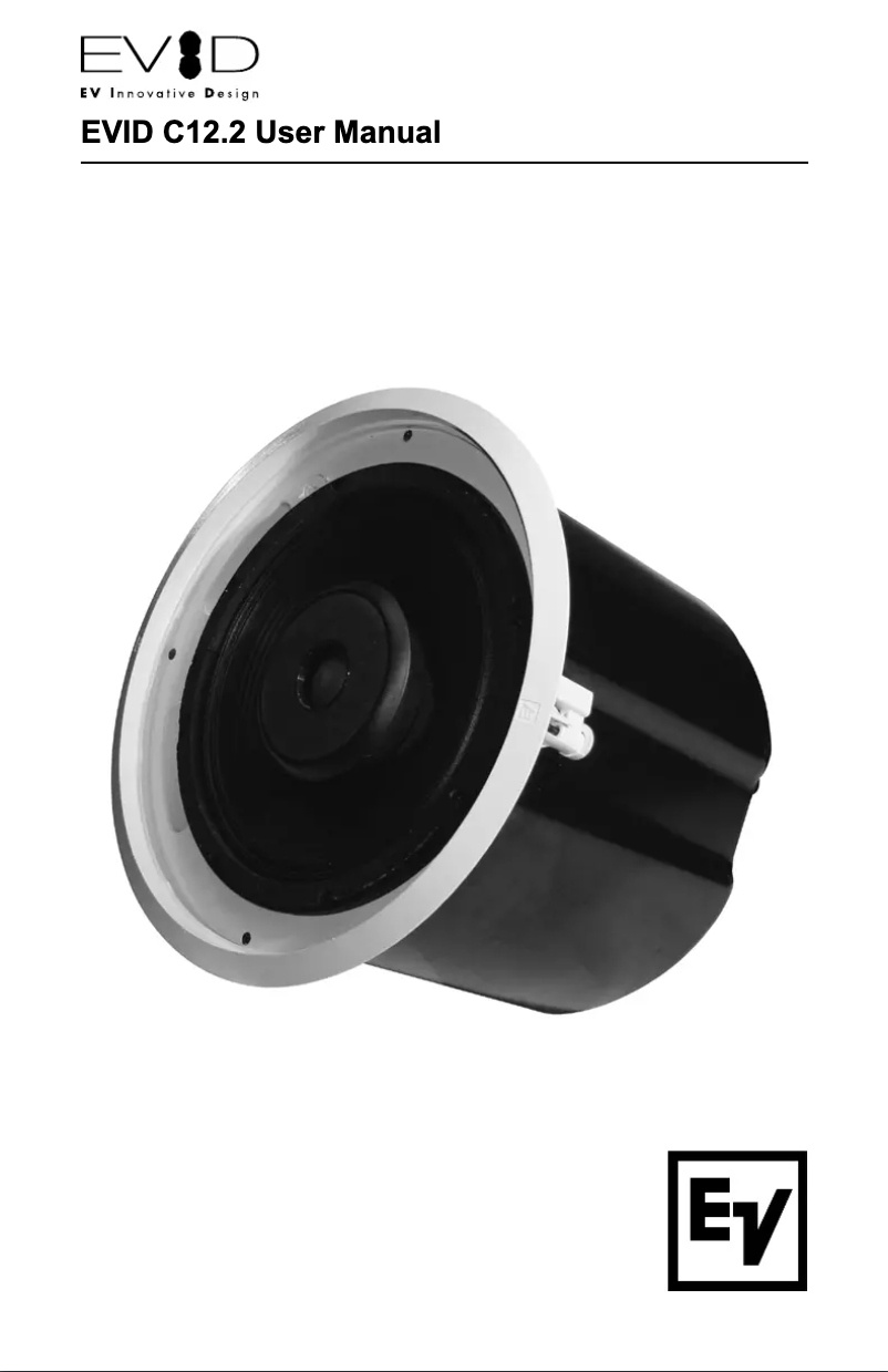 Image de la première page du manuel de l'appareil EVID C12.2