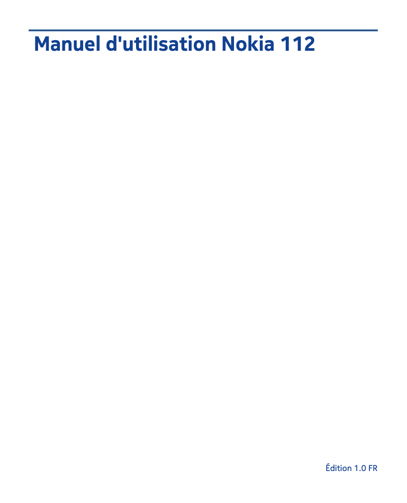 Image de la première page du manuel de l'appareil 112