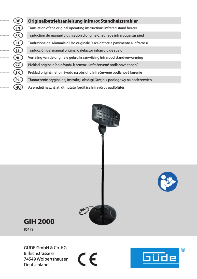 Page n°1 - Manuel utilisateur Güde GIH 2000