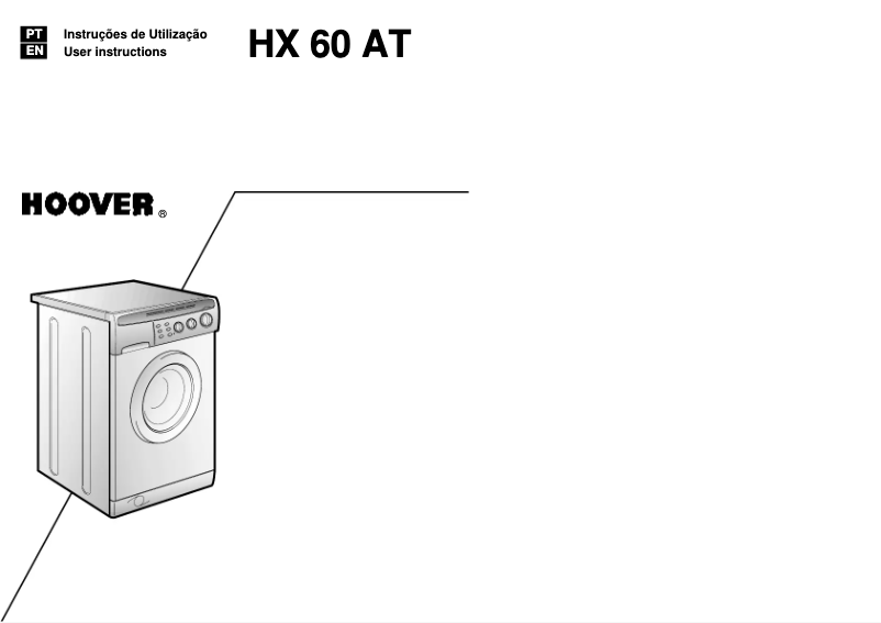 Page n°1 - Manuel utilisateur Hoover HX 60 AT SY