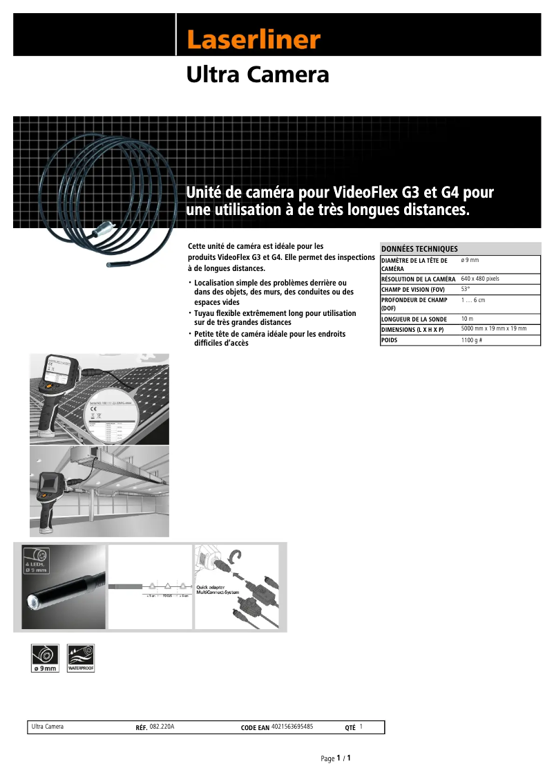 Image de la première page du manuel de l'appareil Ultra Camera