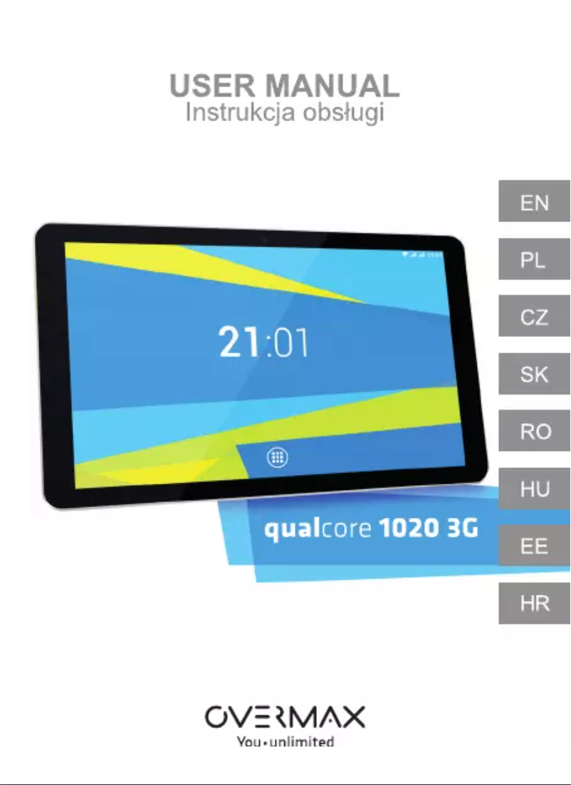 Image de la première page du manuel de l'appareil Qualcore 1020 3G