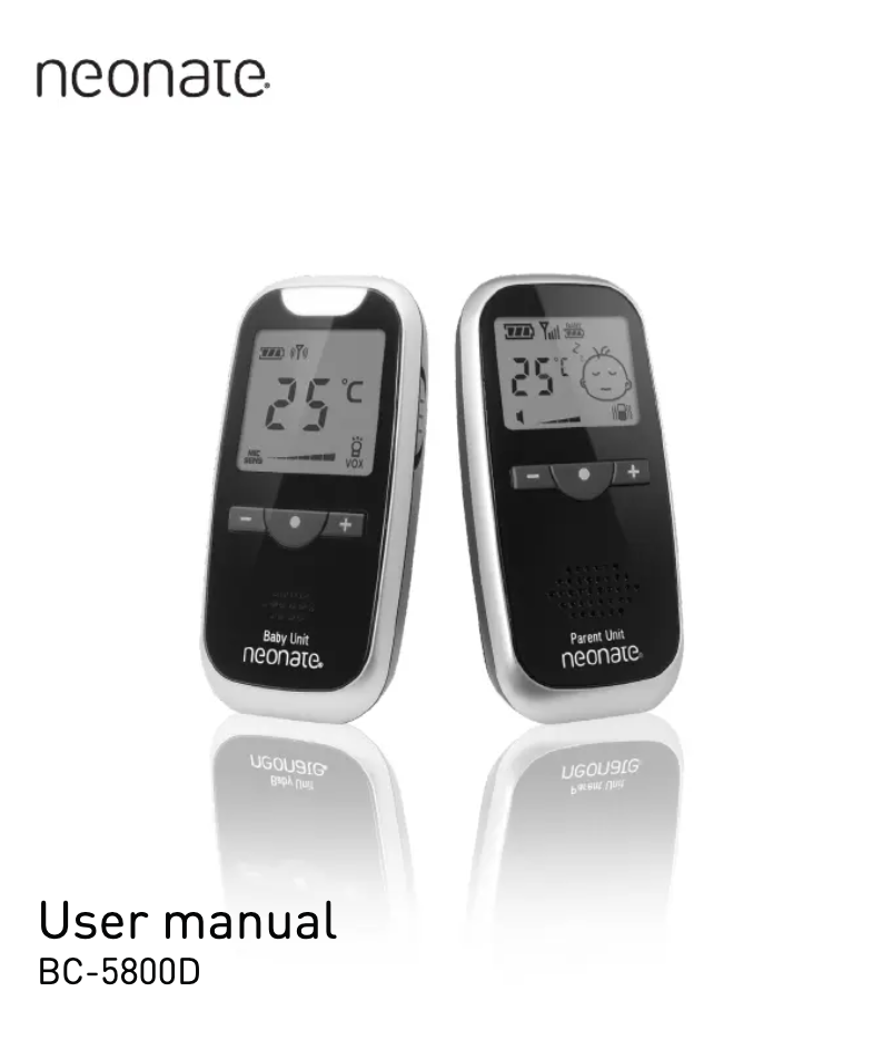 Imagen de la primera página del manual del dispositivo BC-5800D