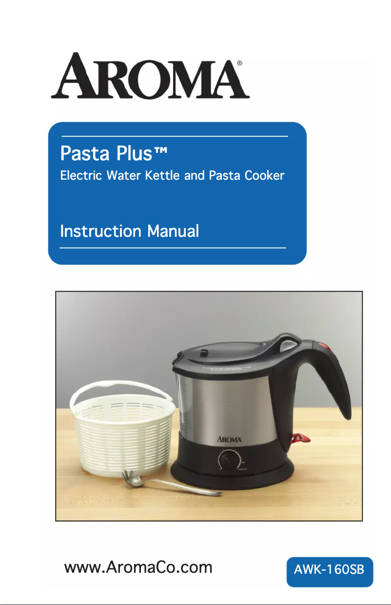 Page n°1 - Manuel utilisateur Aroma Pasta Plus