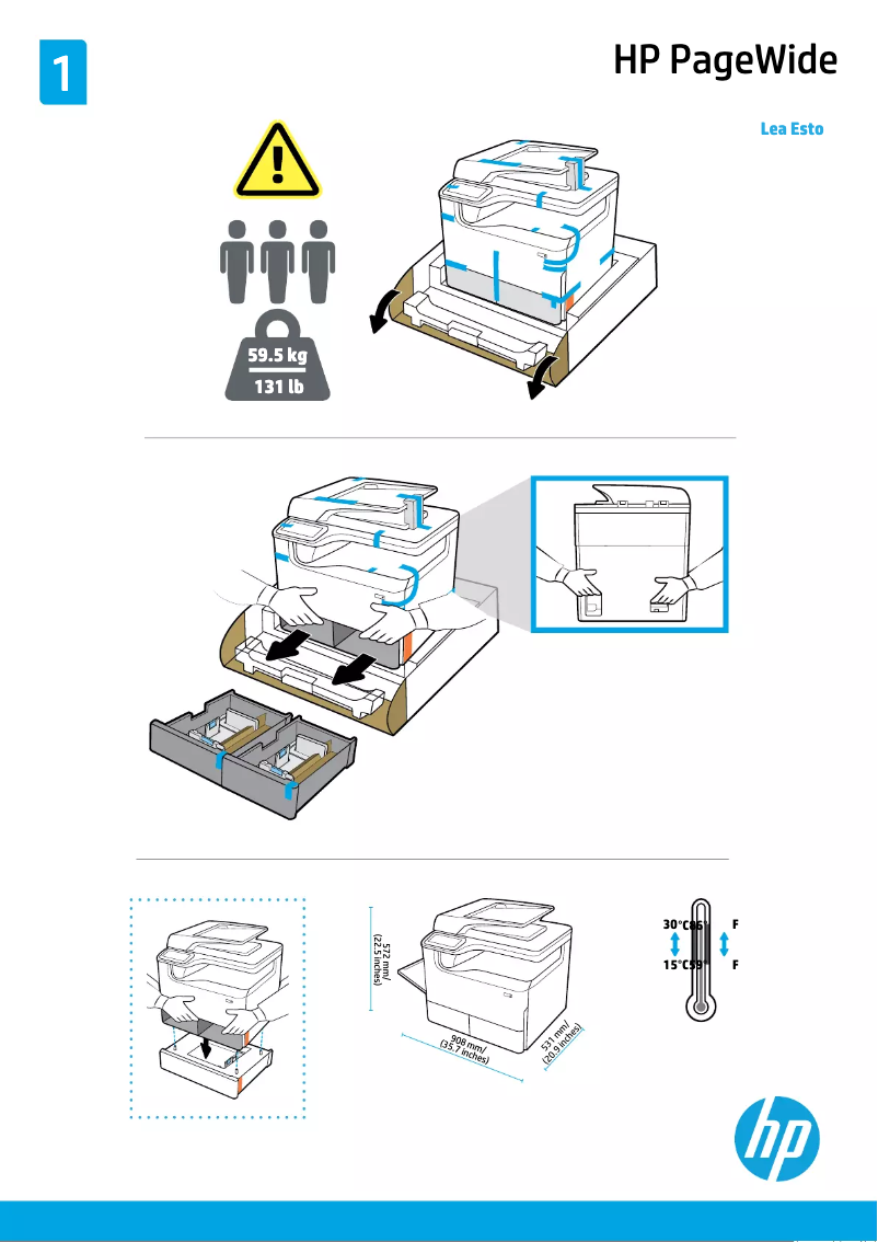Imagen de la primera página del manual del dispositivo PManaged P77740