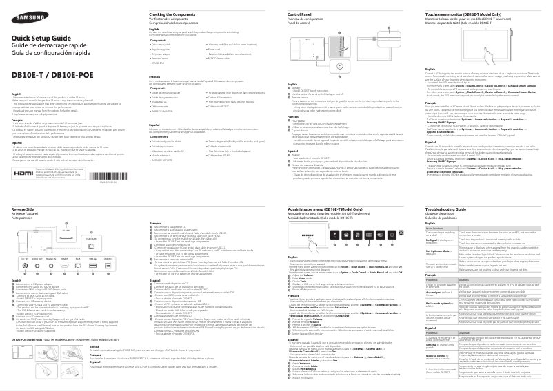 Image de la première page du manuel de l'appareil DB10E-POE