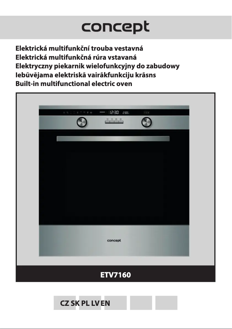 Page 1 de la notice Manuel utilisateur Concept ETV7160