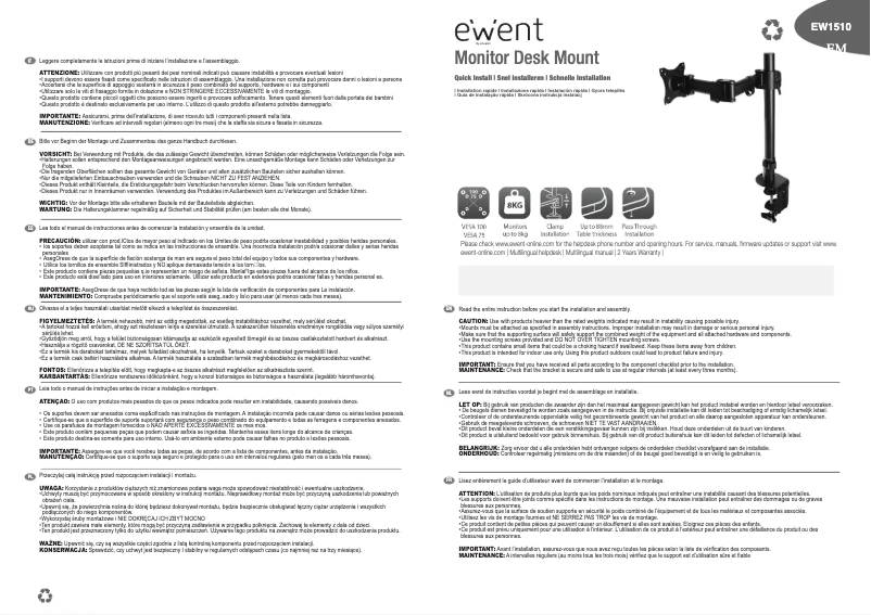 Page 1 de la notice Manuel utilisateur ACT AC8301