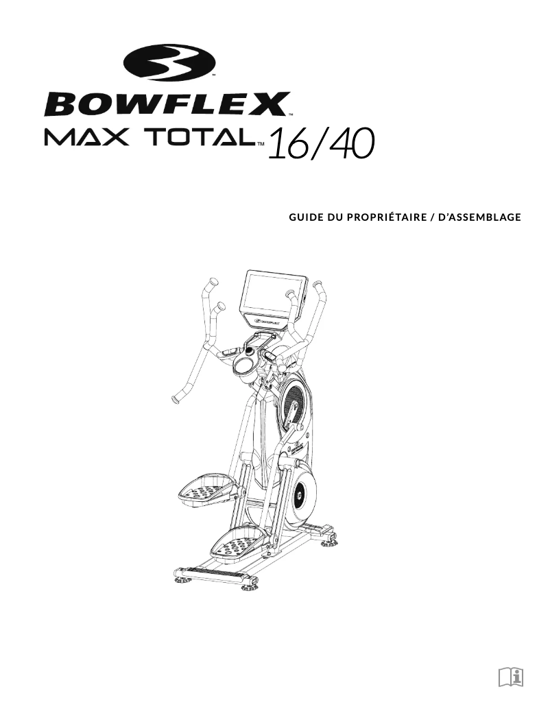 Page n°1 - Instructions / montage Bowflex Max Total 40