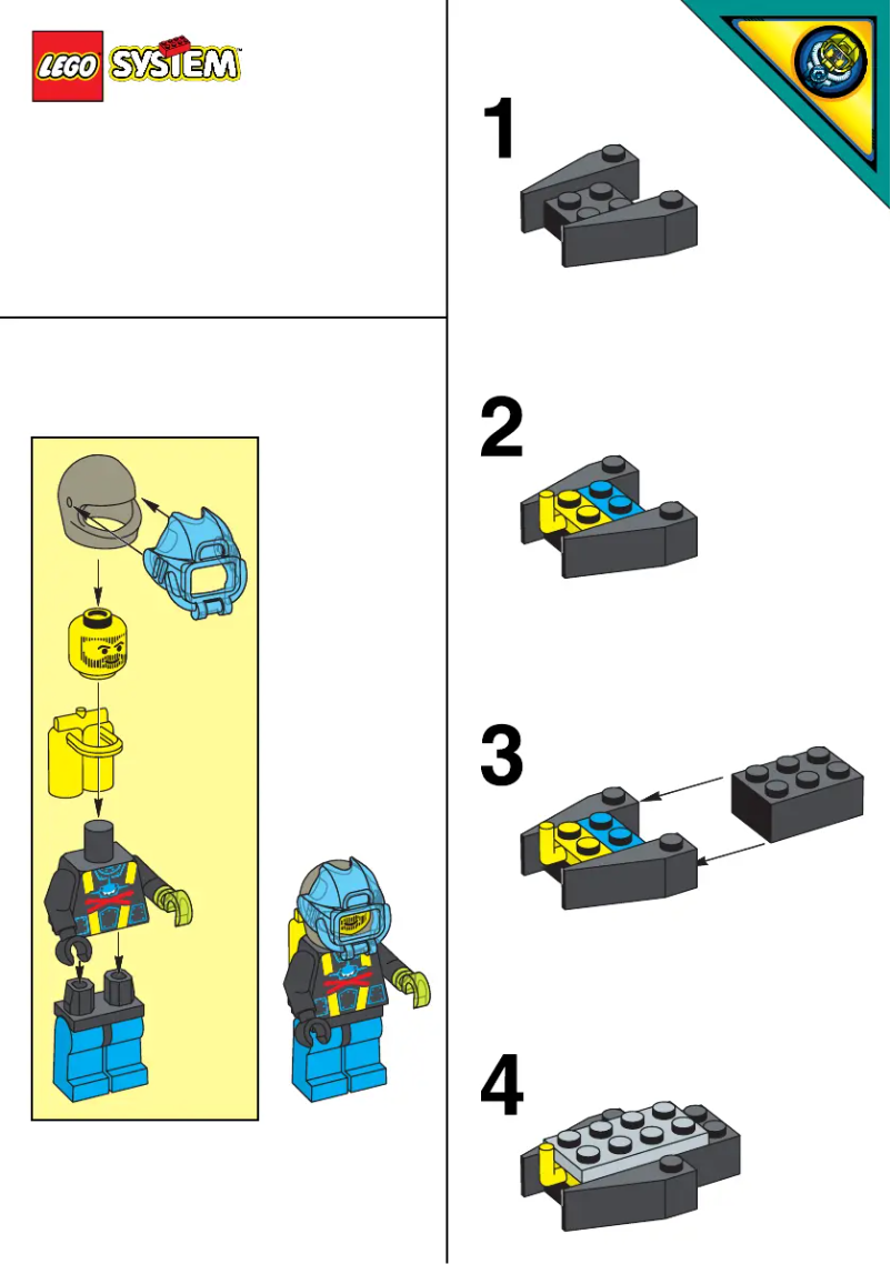 Page 1 de la notice Manuel utilisateur Lego 6100 SUPER SUB (NBD)