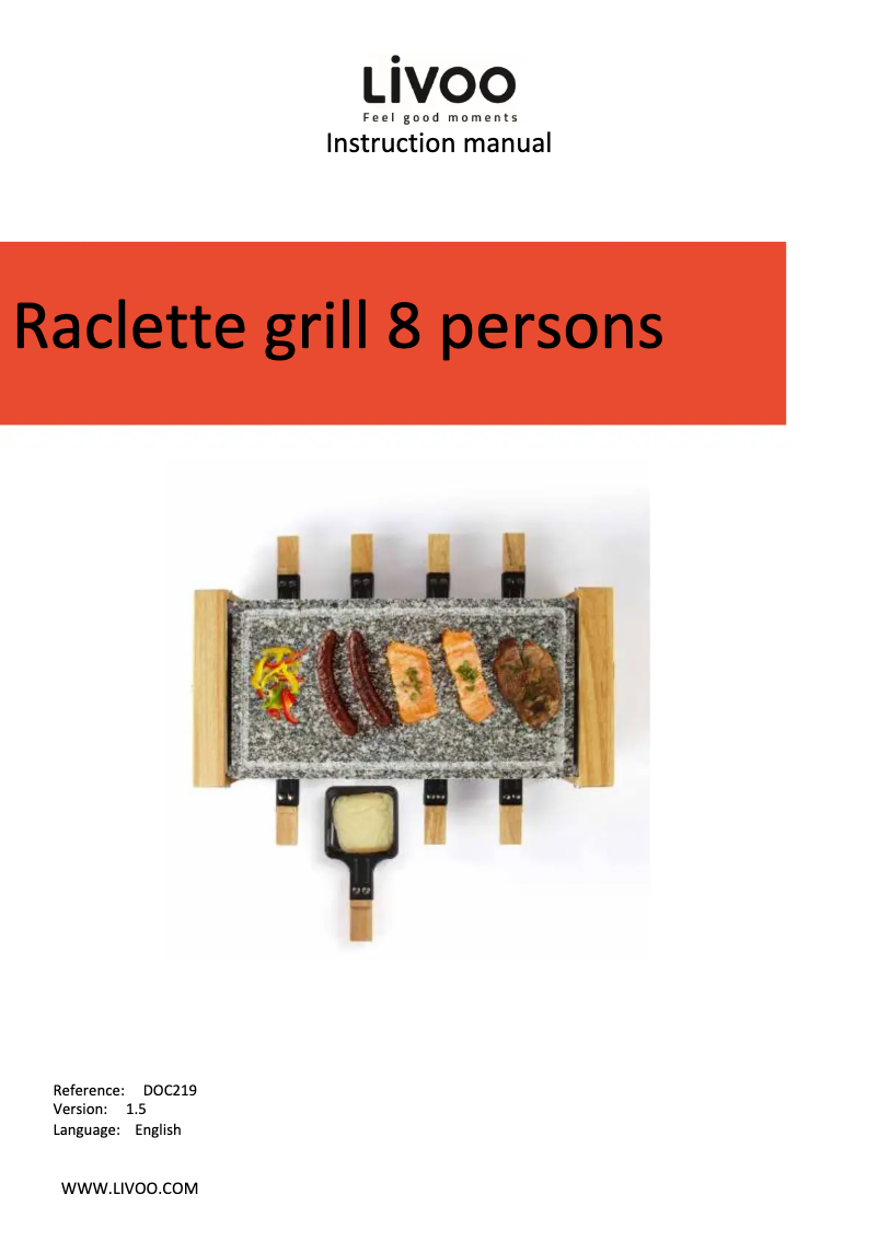 Image de la première page du manuel de l'appareil DOC219