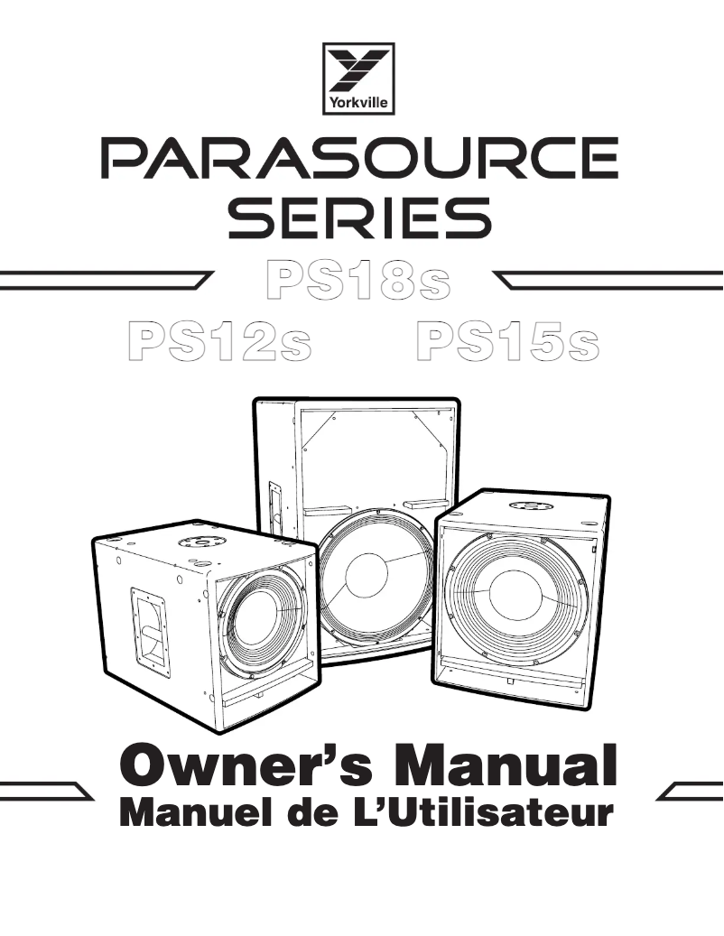 Page n°1 - Manuel utilisateur Yorkville ParaSource PS12SF