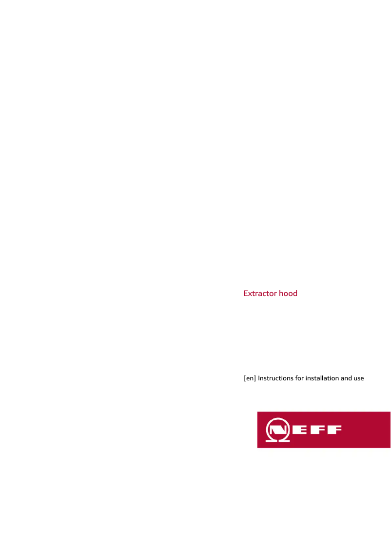 Page 1 of the manual User Manual Neff D64GFM1N0B