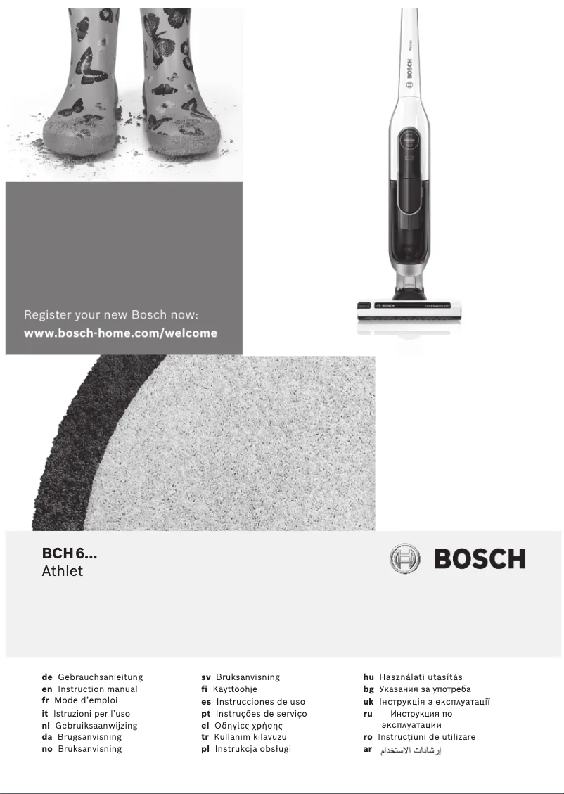 Page n°1 - Manuel utilisateur Bosch Athlet BCH6L2560