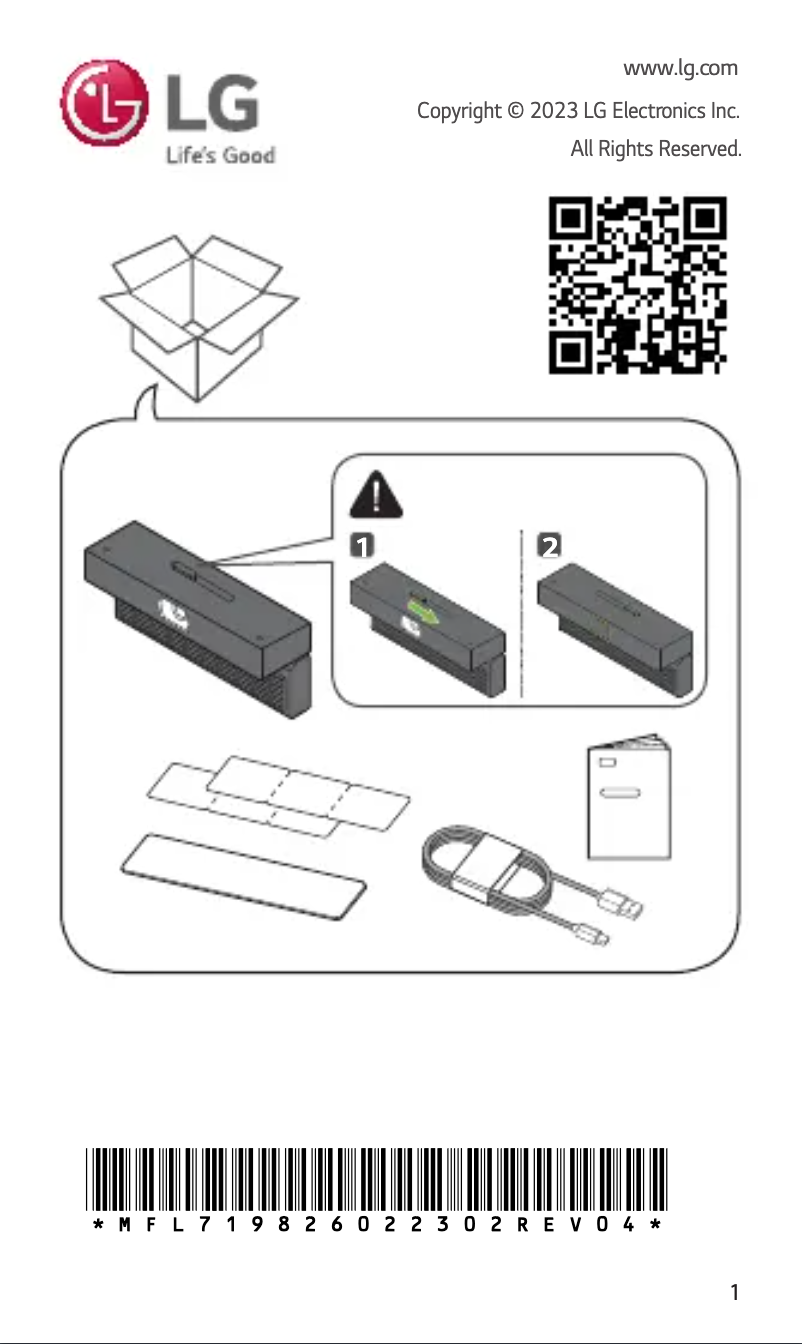 Image de la première page du manuel de l'appareil VC23GA