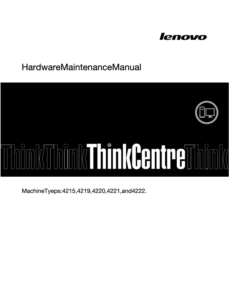 Page n°1 - Manuel utilisateur Lenovo ThinkStation E20