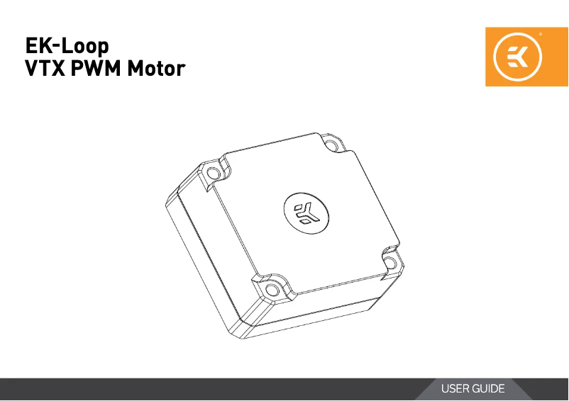 Image de la première page du manuel de l'appareil EK-Loop VTX PWM Motor