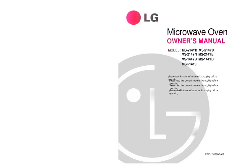 Page n°1 - Manuel utilisateur LG MS-214YD