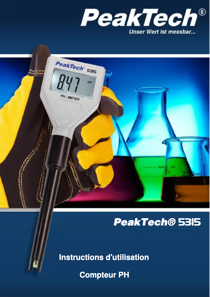 Page 1 de la notice Manuel utilisateur PeakTech 5315