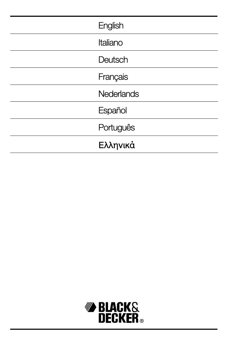 Page 1 de la notice Manuel utilisateur Black & Decker GR360 Type 1