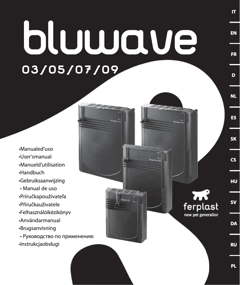 Page 1 de la notice Manuel utilisateur Ferplast Bluwave 03