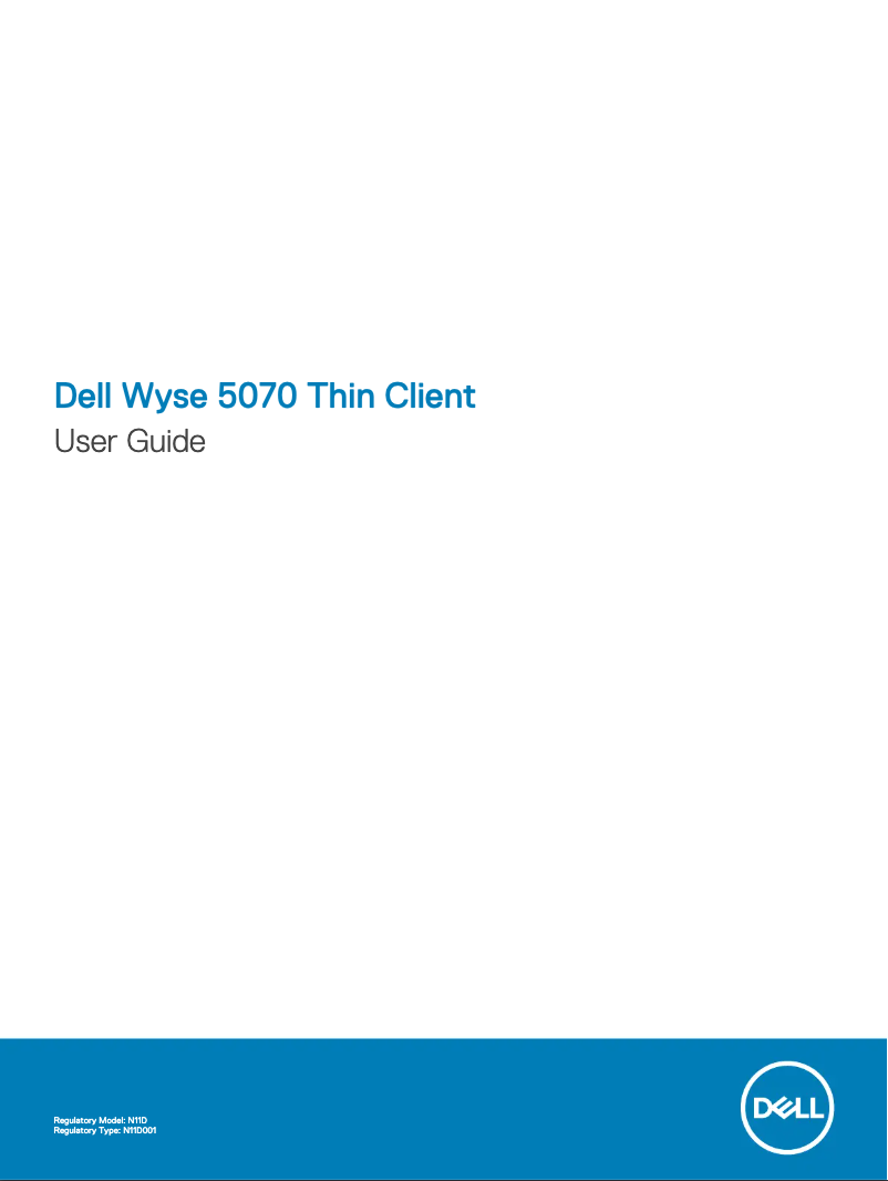 Image de la première page du manuel de l'appareil Wyse 5070 TC Intel Celeron J4105 4GB 16GB eMMC Desktop PC