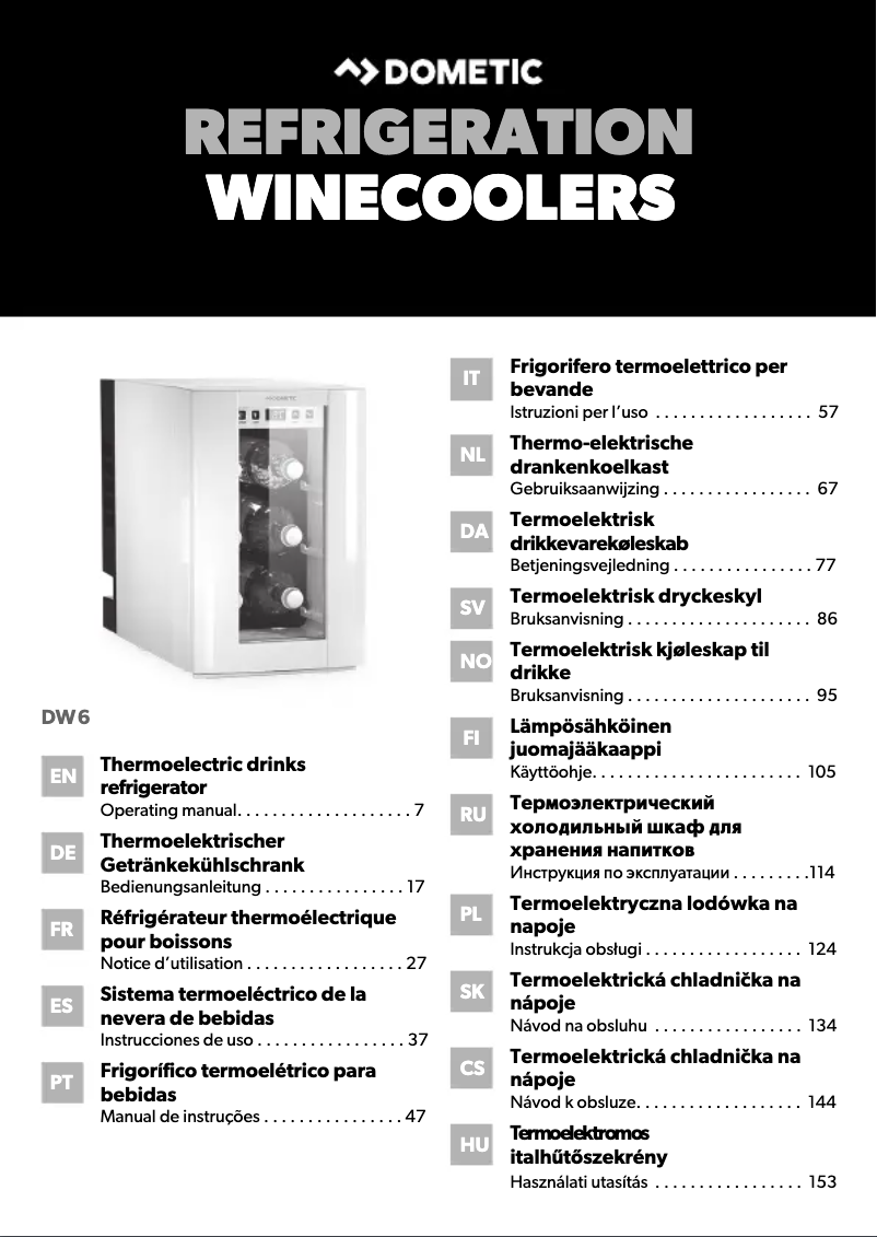 Página 1 del manual Manual de usuario Dometic DW 6