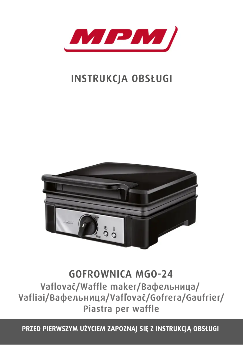 Page n°1 - Manuel utilisateur MPM MGO-24