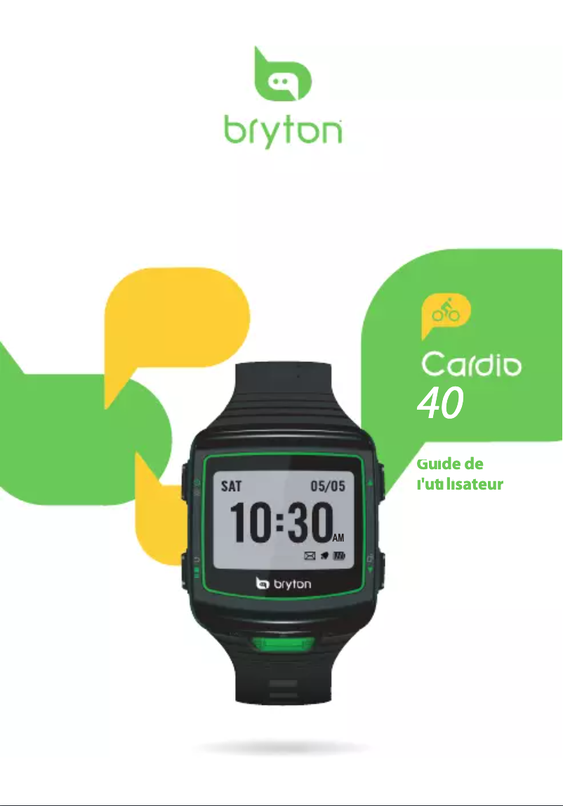 Image de la première page du manuel de l'appareil Cardio 40