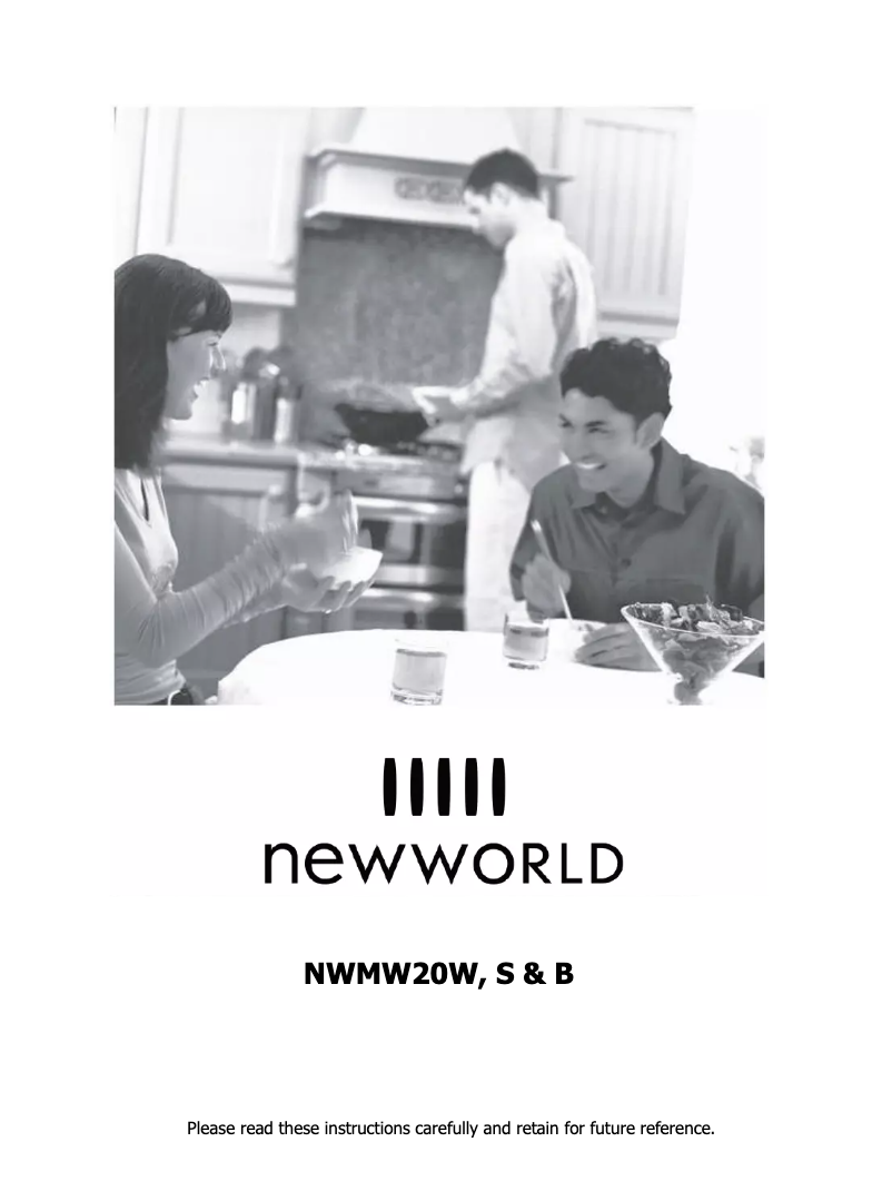 Image de la première page du manuel de l'appareil NWMW20S