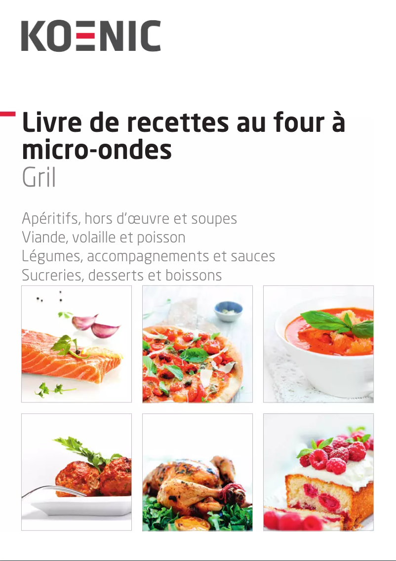 Page 1 de la notice Manuel utilisateur Koenic KMW 2321 DB