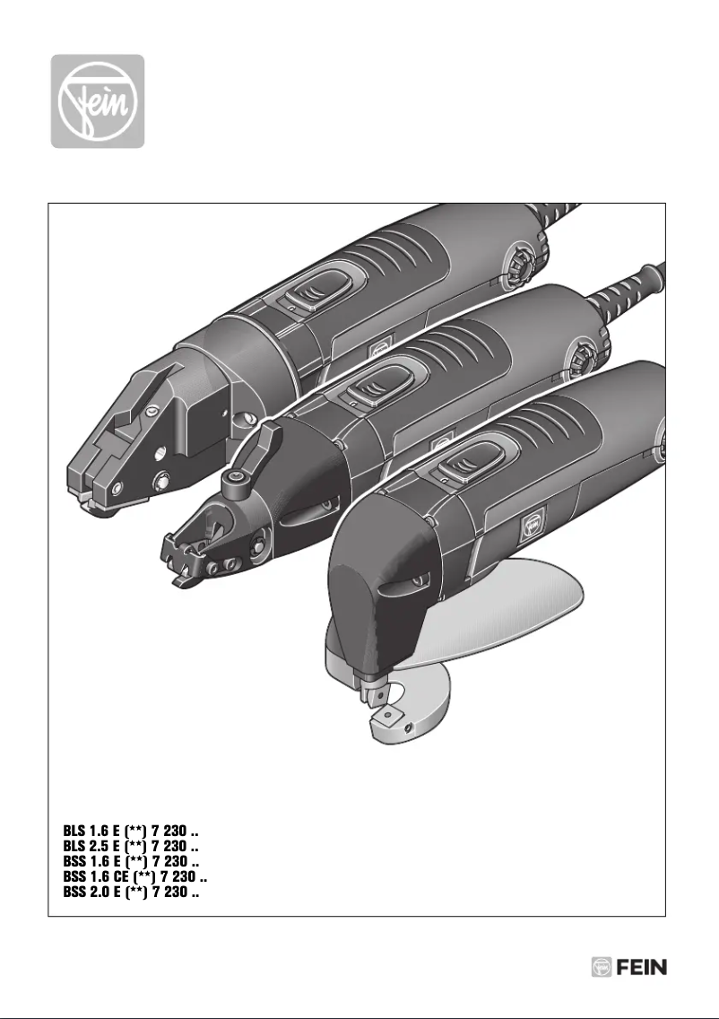 Page 1 de la notice Manuel utilisateur Fein BSS 2.0 E