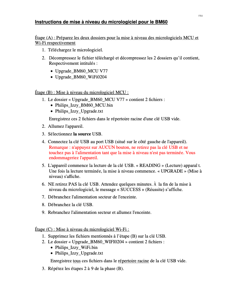 Página 1 del manual Manual de usuario Philips BM60