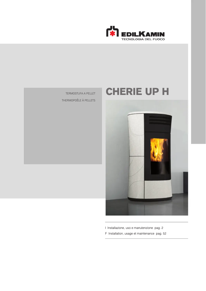 Página 1 del manual Manual de usuario Edilkamin CHERIE UP H