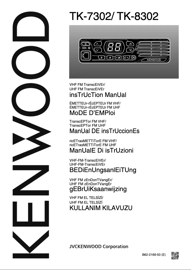 Page n°1 - Manuel utilisateur Kenwood TK-7302