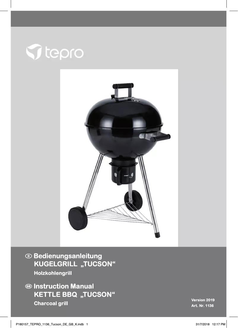 Page n°1 - Manuel utilisateur tepro Tucson 1136