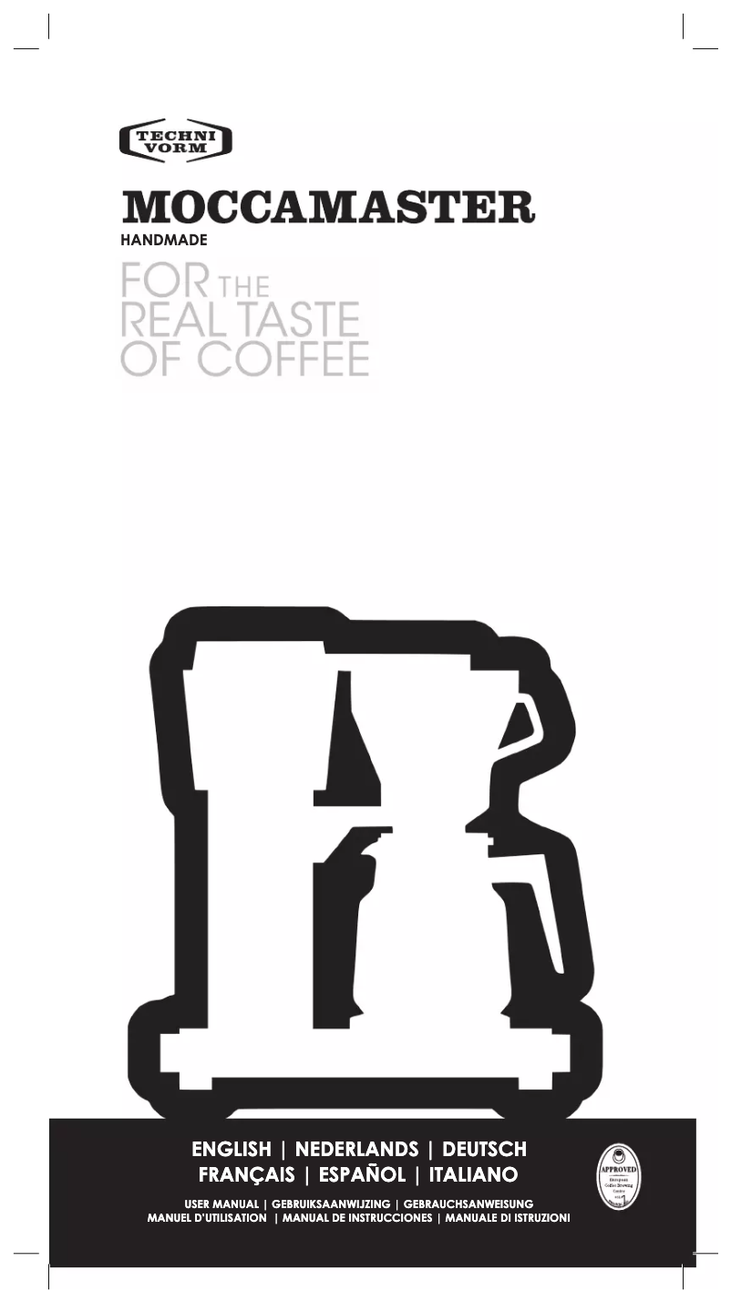 Page 1 de la notice Manuel utilisateur Moccamaster KBG Select