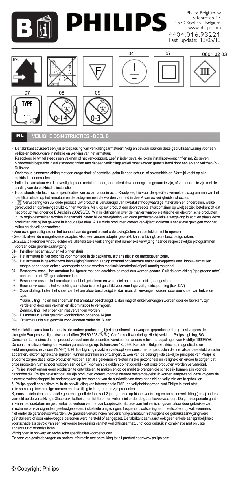 Page 1 de la notice Manuel utilisateur Philips Disney 717110316