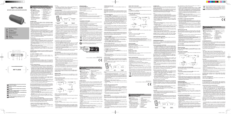 Image de la première page du manuel de l'appareil M-780 BTR