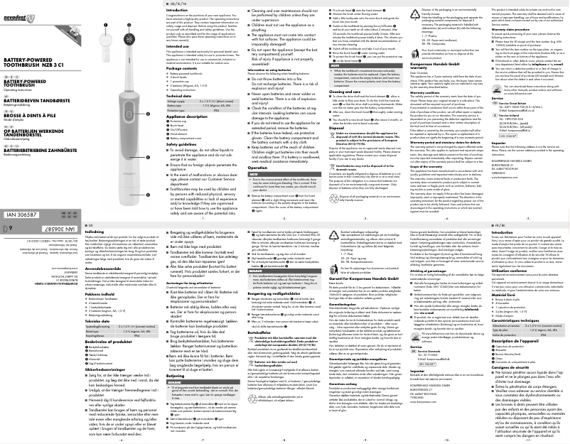 Image de la première page du manuel de l'appareil NZB 3 C1